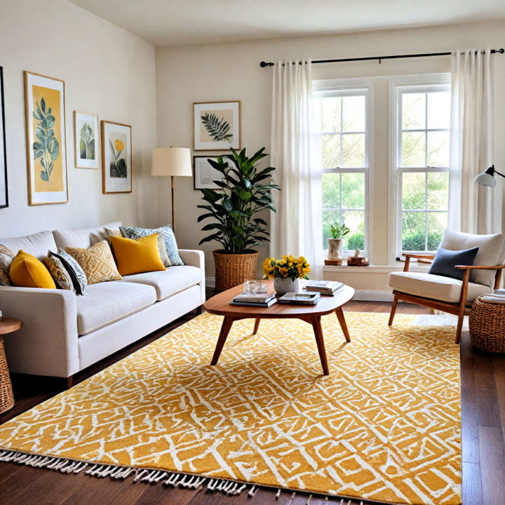 yellow rug for living room