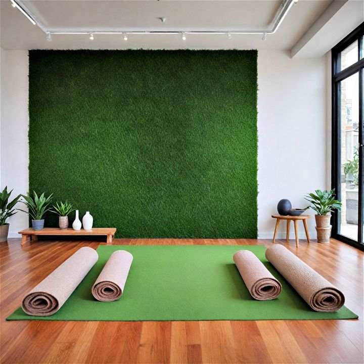 yoga studio natural serene backdrop