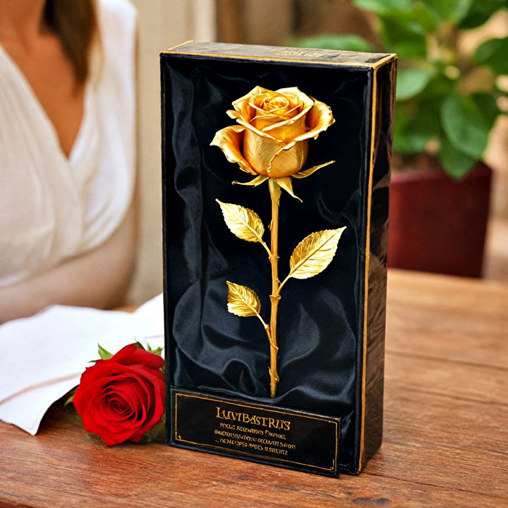 24k gold rose gift for anniversary