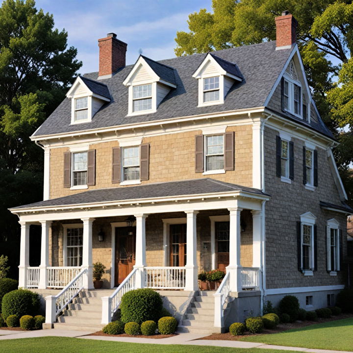 add a french look with a mansard roof