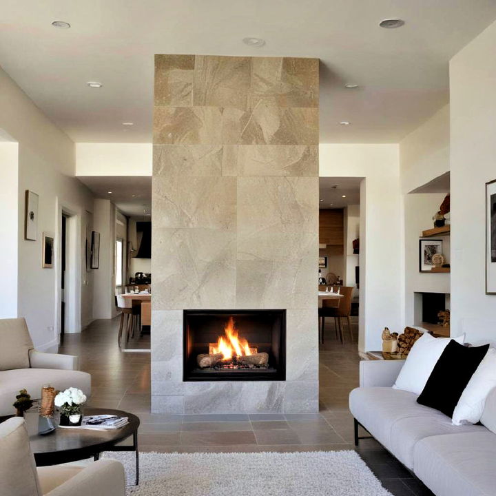 ambiance double sided fireplace