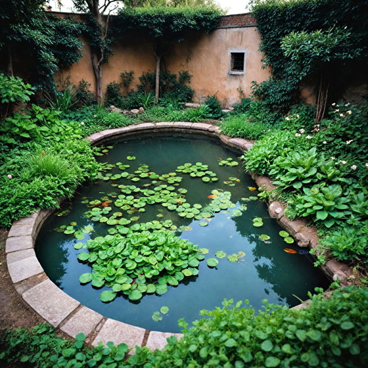 backyard edible pond