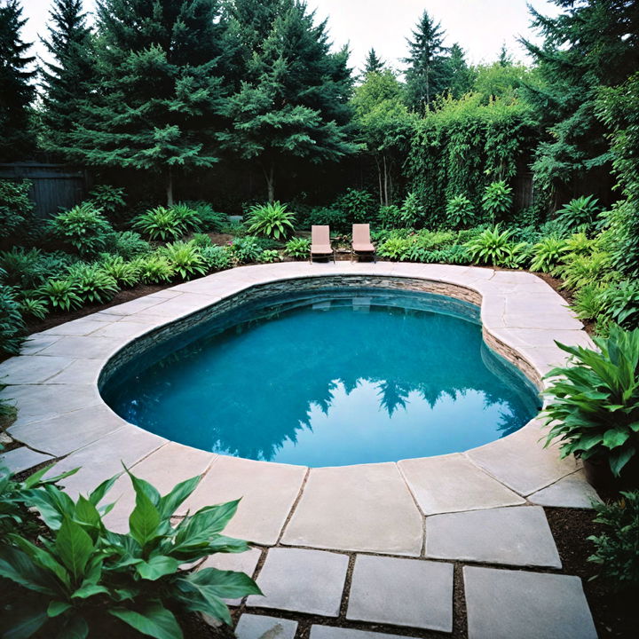 backyard sunken pool