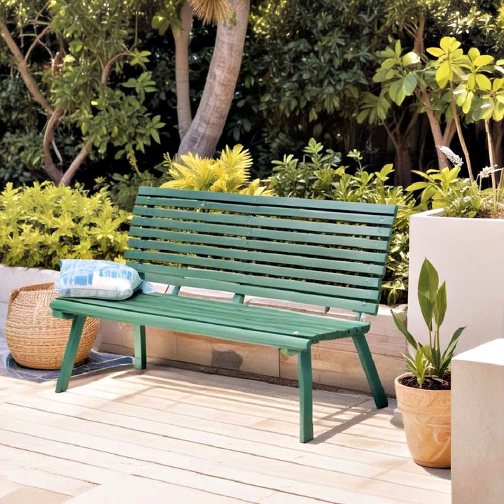 beach style bench for garden