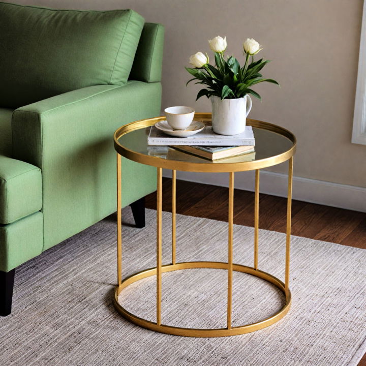 beautiful gold side table