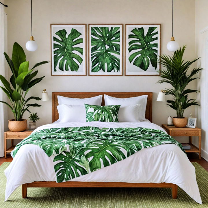 bedroom into tropical escape