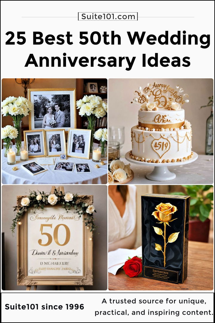 best 50th wedding anniversary ideas