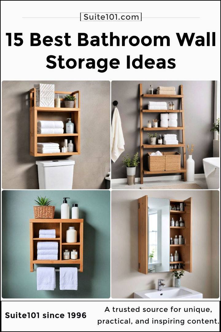 best bathroom wall storage ideas