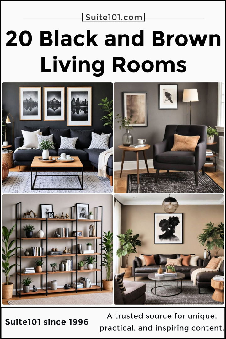 best black and brown living room ideas