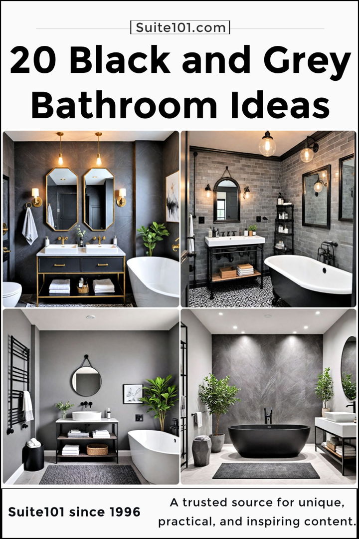 best black and grey bathroom ideas