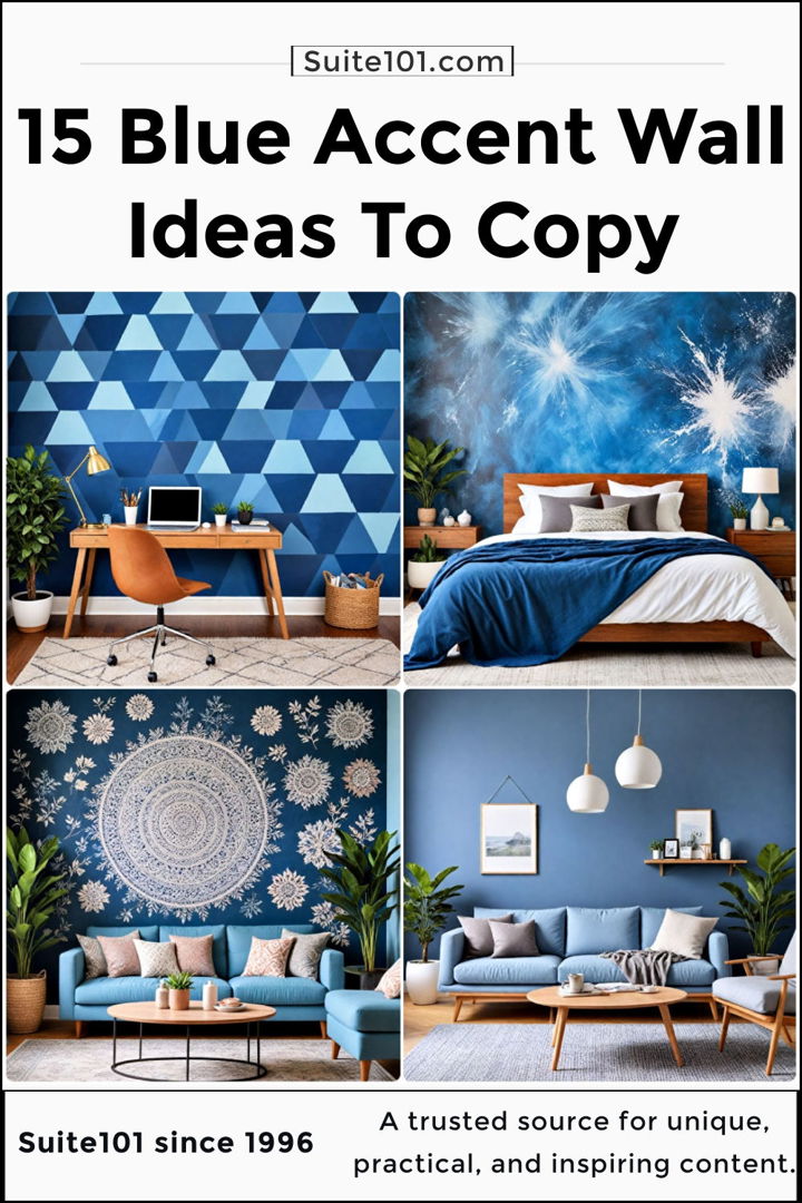 best blue accent wall ideas