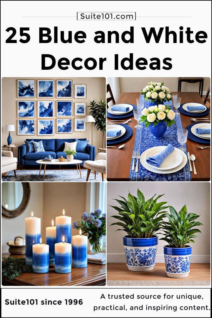 best blue and white decor ideas