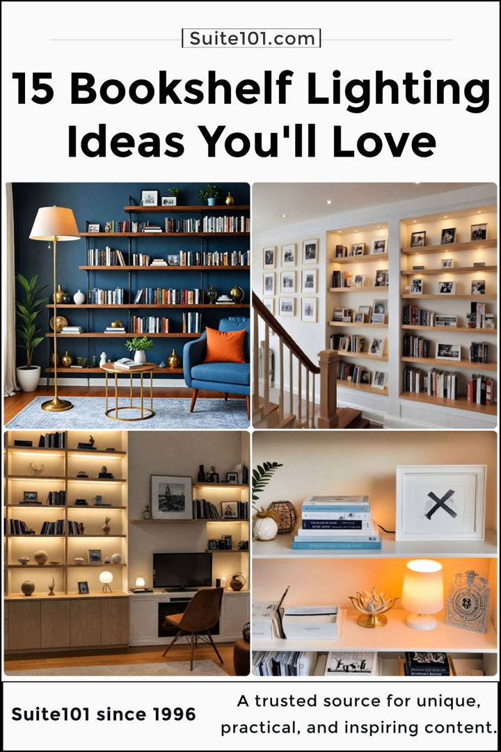 best bookshelf lighting ideas