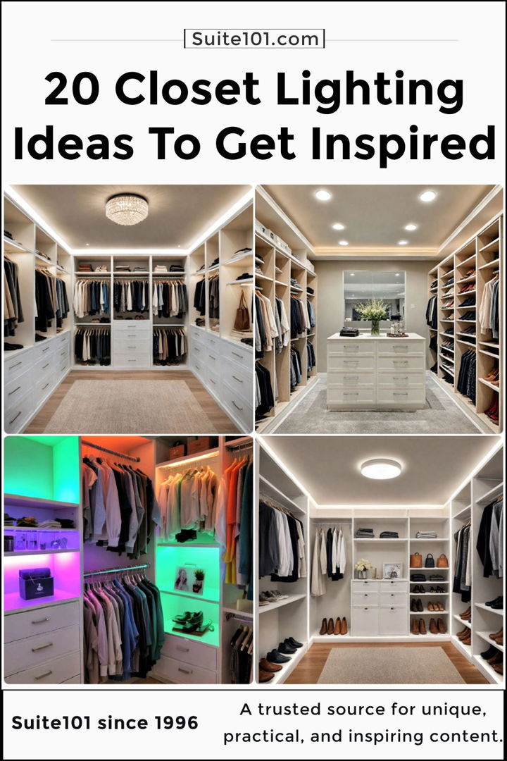 best closet lighting ideas