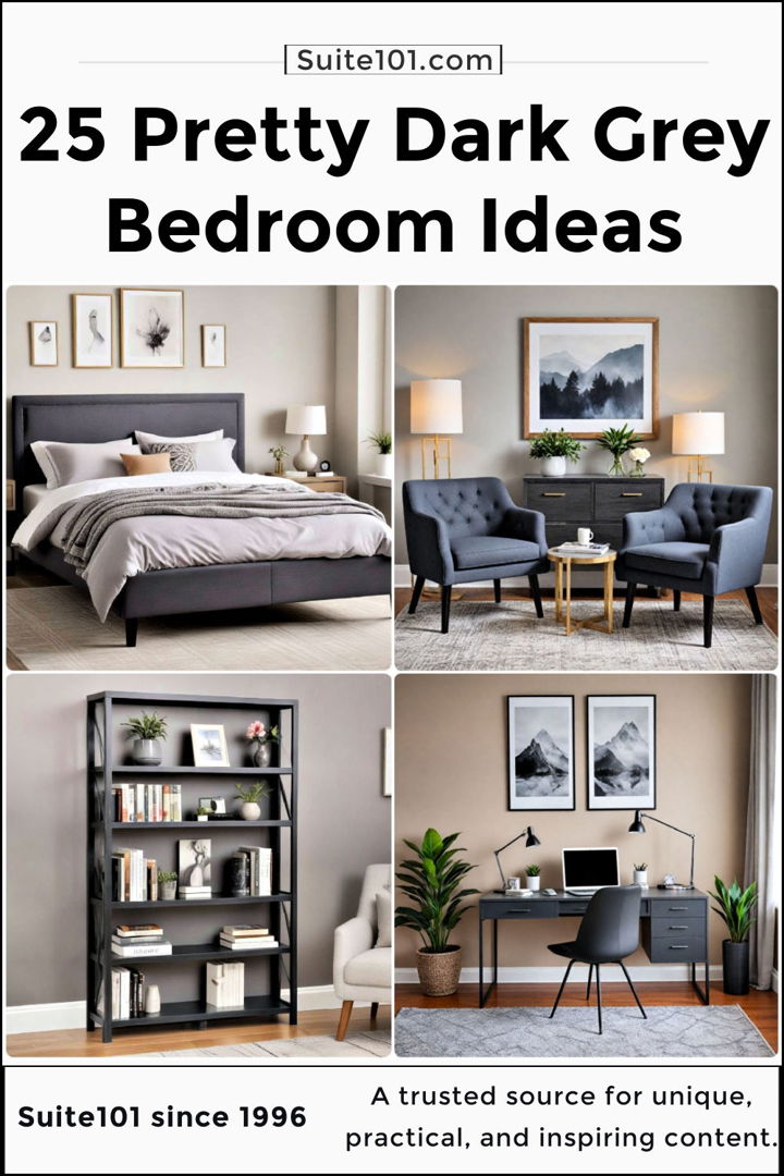 best dark grey bedroom ideas