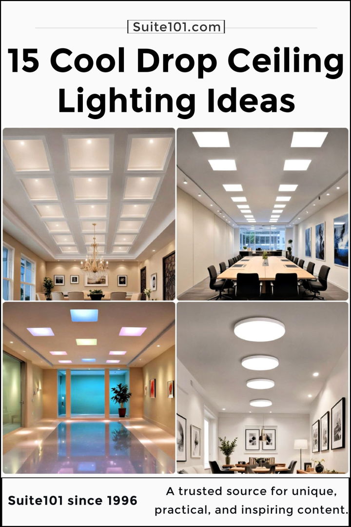 best drop ceiling lighting ideas