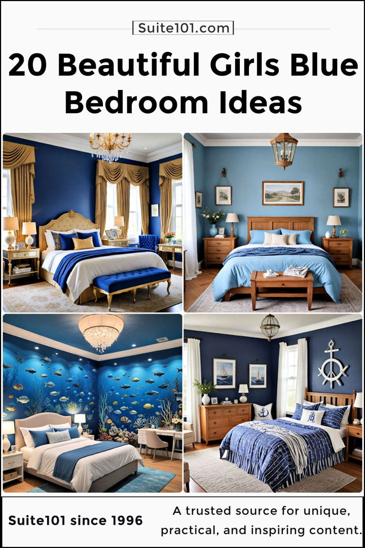 best girls blue bedroom ideas