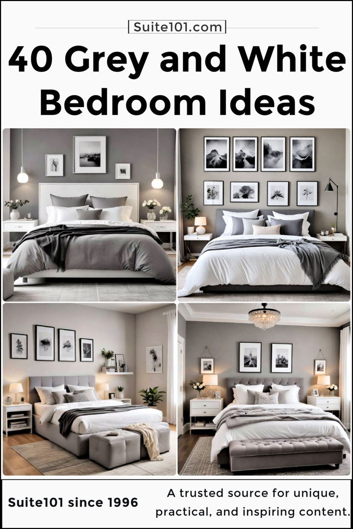 best grey and white bedroom ideas