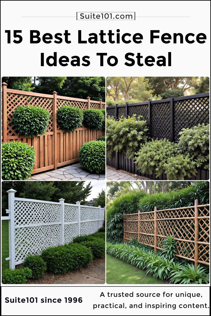 best lattice fence ideas