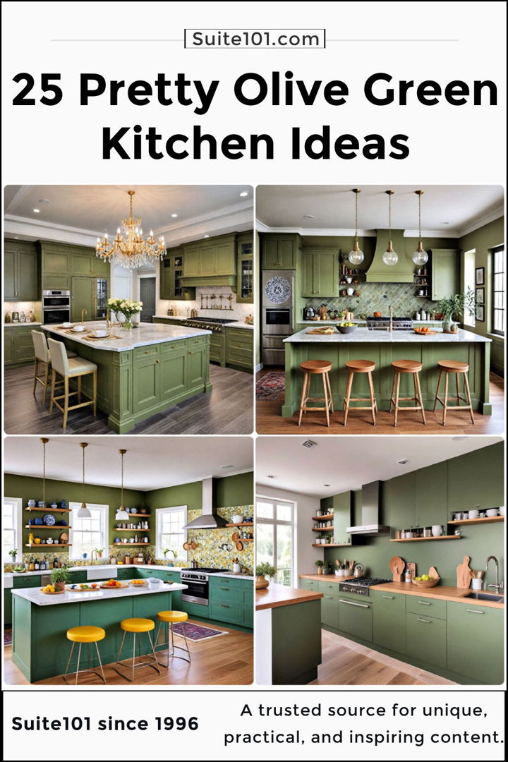 best olive green kitchens