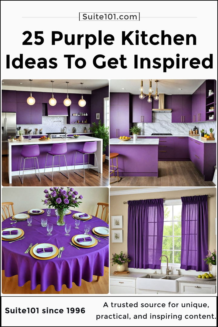 best purple kitchen ideas