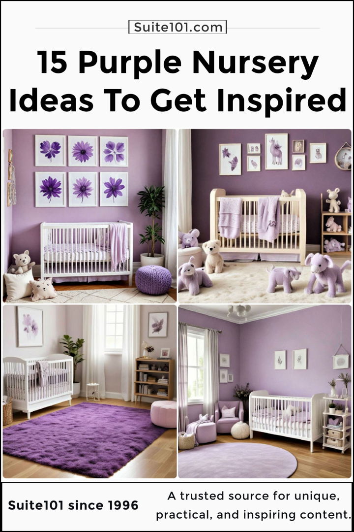 best purple nursery idea