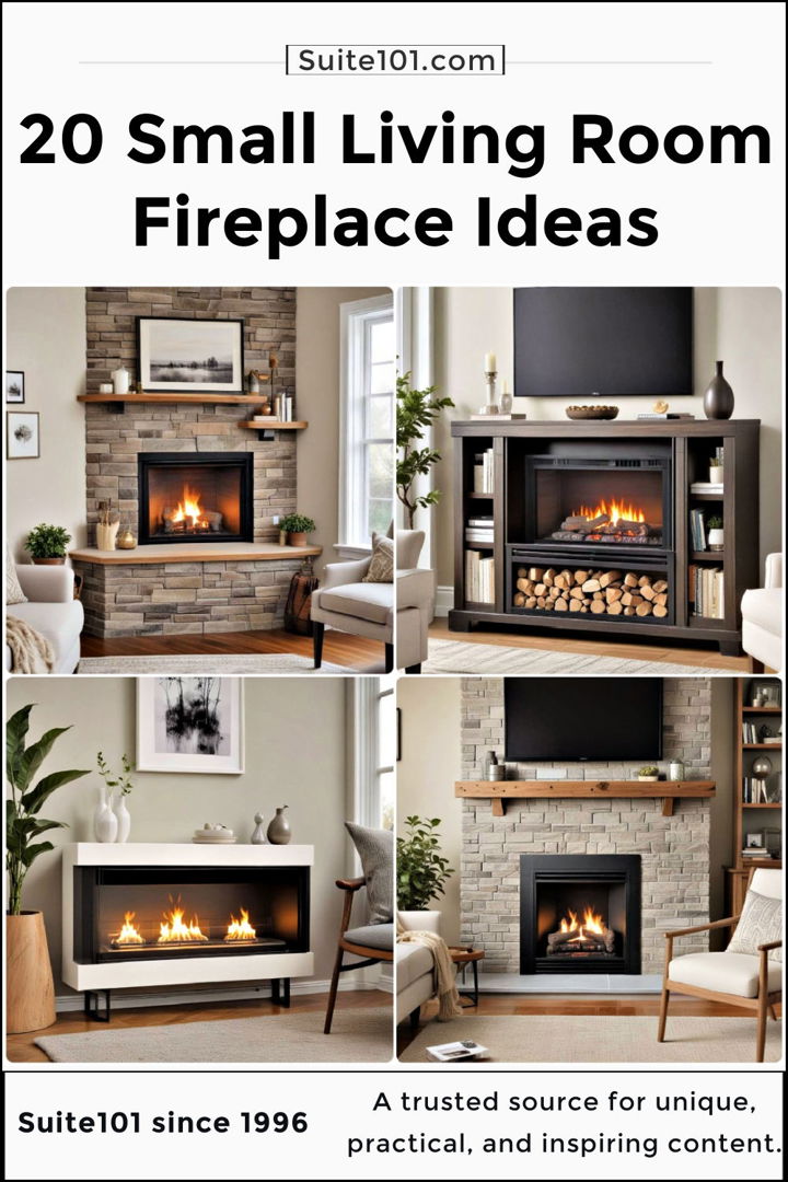 best small living room fireplace ideas
