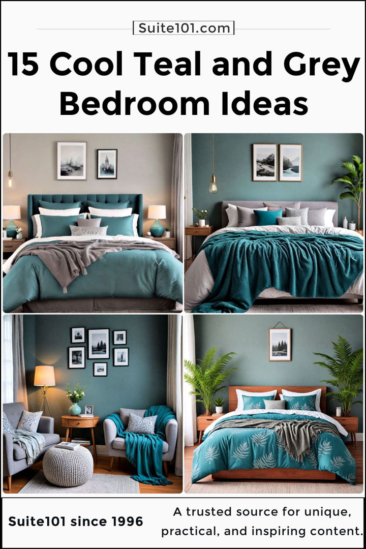 best teal and grey bedroom ideas