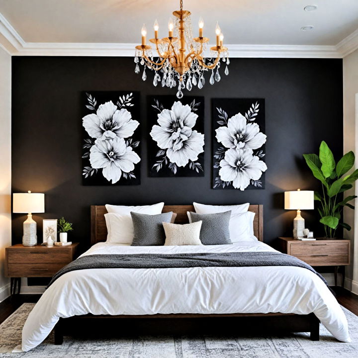 black accent wall