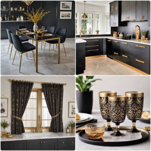 black and gold kitchen ideas