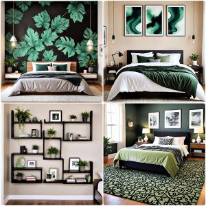 black and green bedroom design ideas