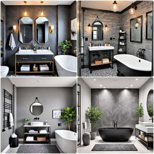 black and grey bathroom ideas