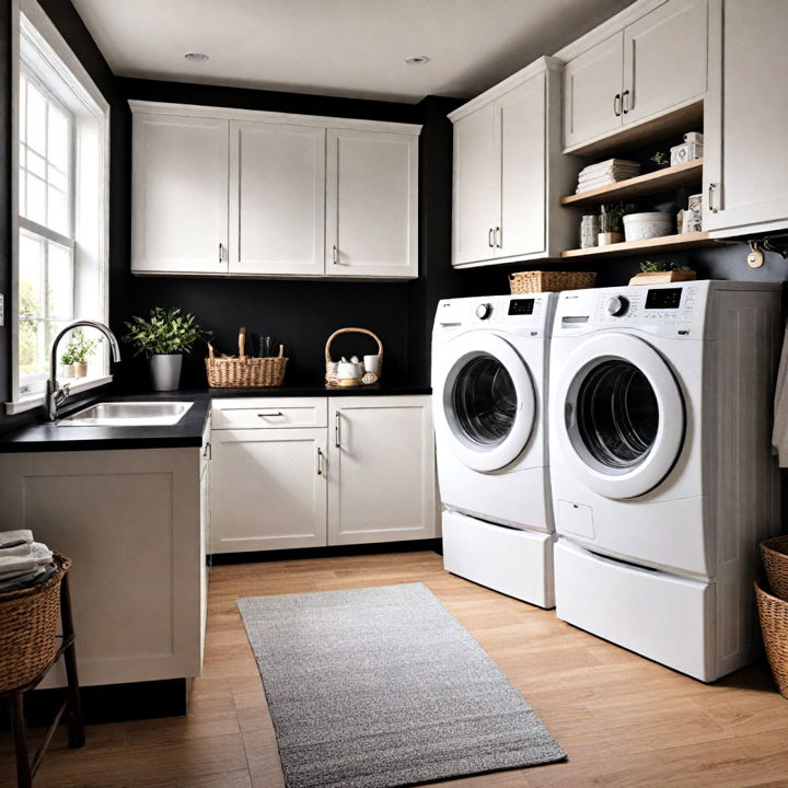 black and white appliances