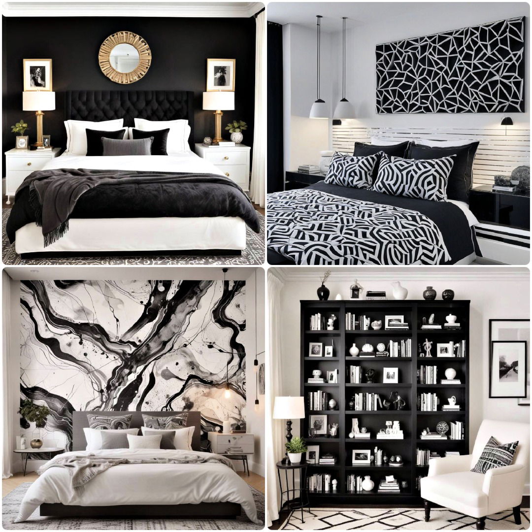 30 Black and White Bedroom Ideas You Can Copy