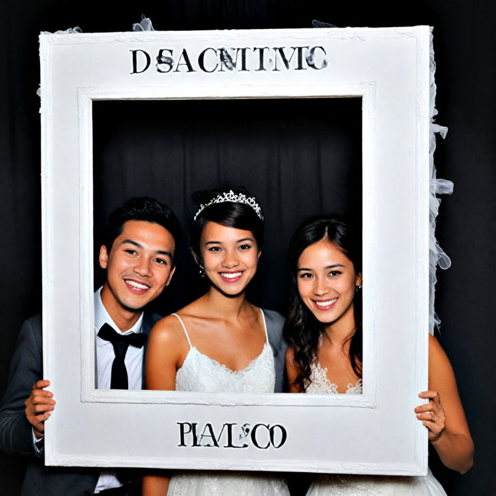 black and white photo booth idea