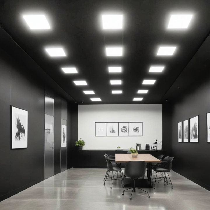 black led panel ceiling