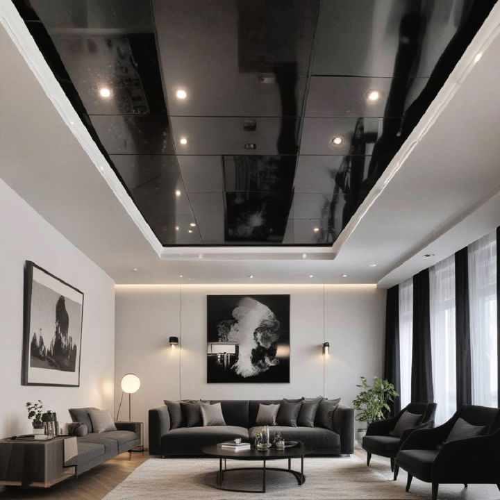 black mirror ceiling design
