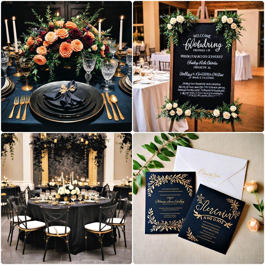 25 Black-Themed Wedding Ideas To Wow Your Guests