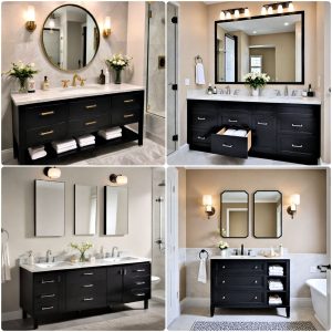 black vanity bathroom ideas