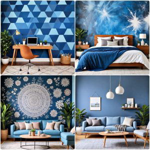 blue accent wall ideas