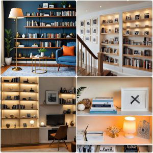 bookshelf lighting ideas