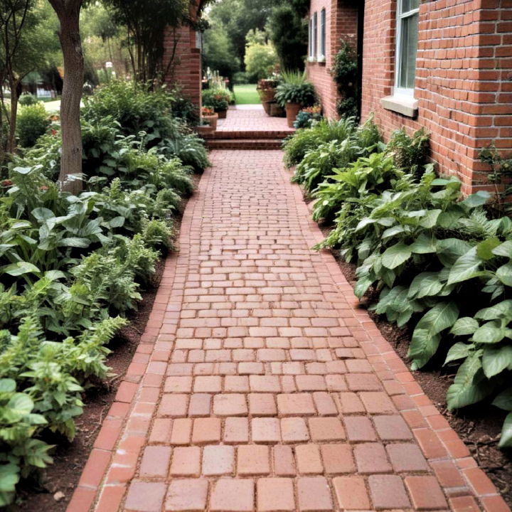 brick garden pathway