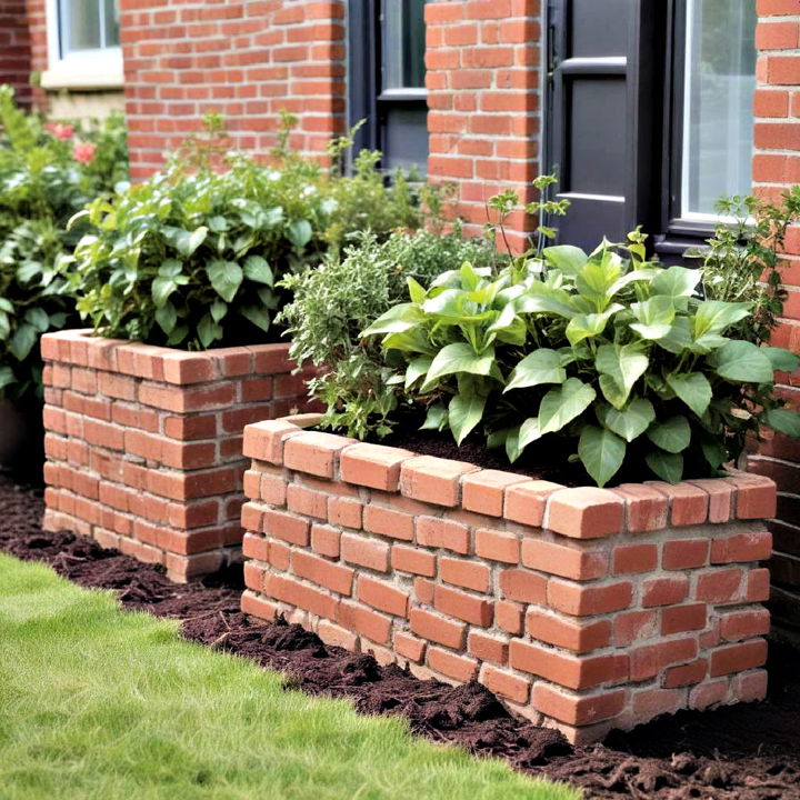 brick planter boxes