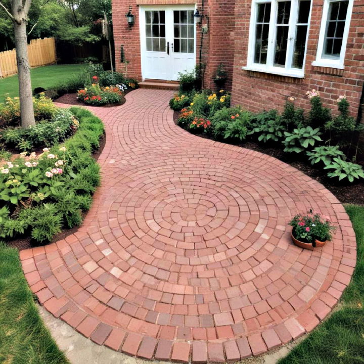 brick spiral path