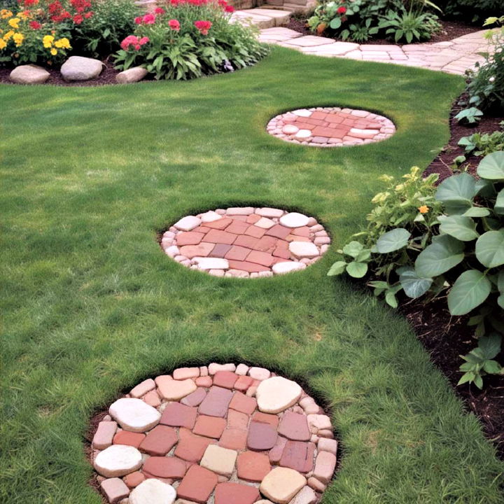 brick stepping stones