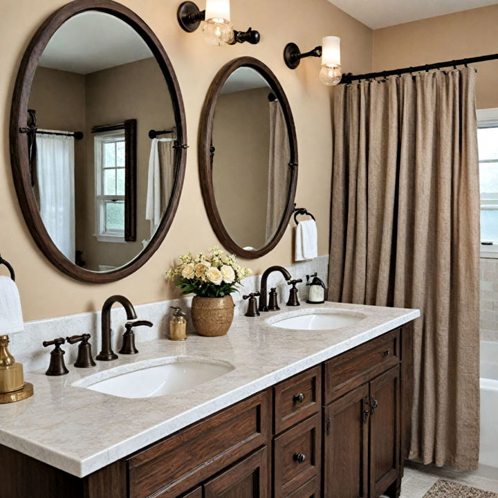 bronze fixtures bathroom