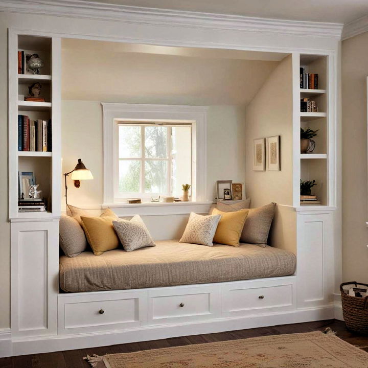 built in alcove bed