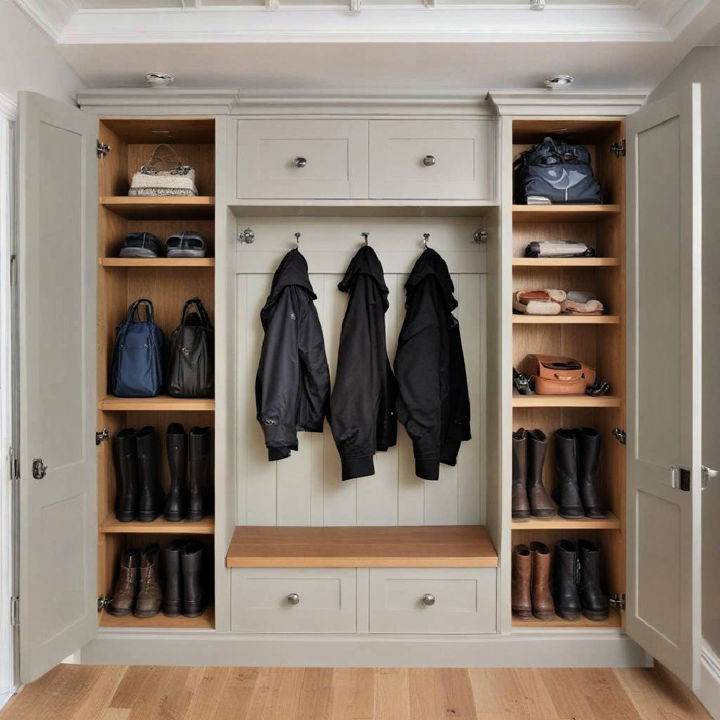 built in cabinets for boot room