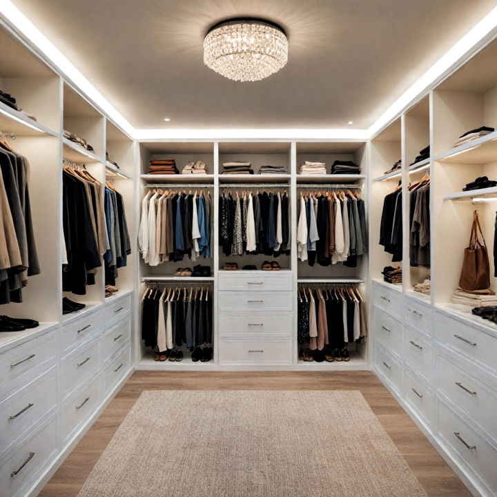 built in closet lighting system