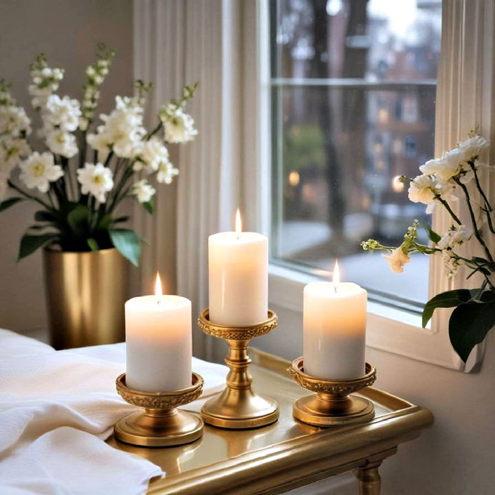 candles and candleholders